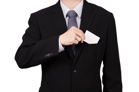 business man portrait isolated on whiteの写真素材