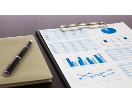 finance charts and graphsの写真素材