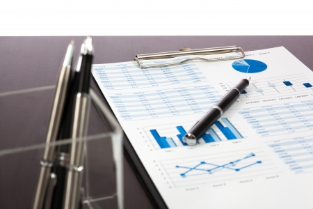 finance charts and graphsの写真素材