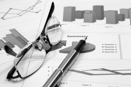 Business of financial analysis of workplaceの写真素材