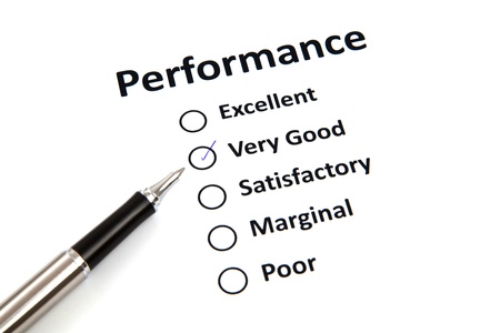 Performance evaluation formの写真素材