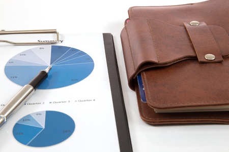Financial graphs and charts accountingの写真素材