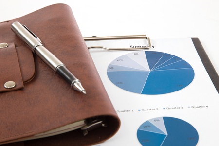 Financial graphs and charts accountingの写真素材