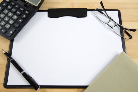 Working space on a tableの写真素材