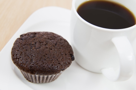banana cake muffins on a chopping boardの写真素材