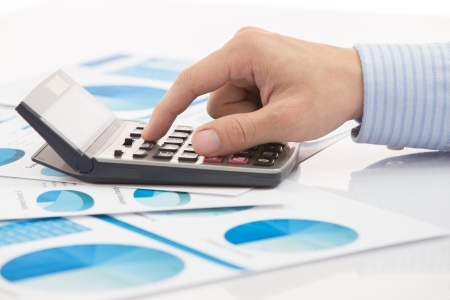 Business graph analysis report. Accountingの写真素材