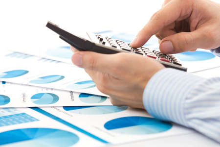 Business graph analysis report. Accountingの写真素材