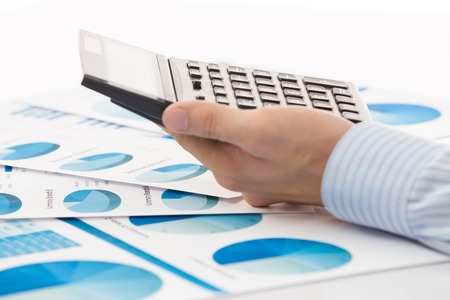 Business graph analysis report. Accountingの写真素材