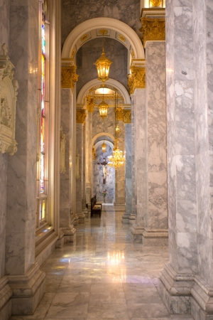 Interior Inside a Catholic Church, Assumption University Thailandのeditorial素材