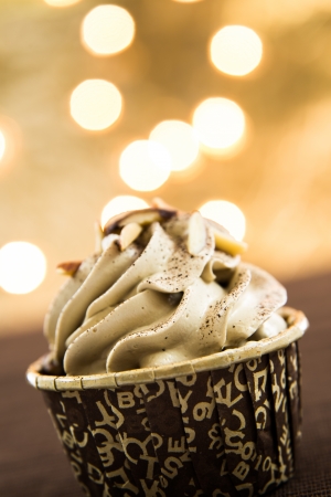 Tasty cupcake with butter creamの写真素材