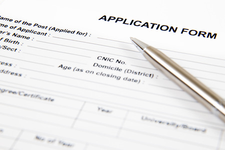 Application form concept for applying for a jobの写真素材