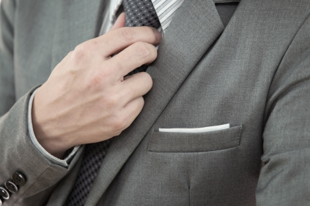 close up of young business man portraitの写真素材
