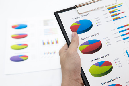 Business background, market analysis concept with financialの写真素材