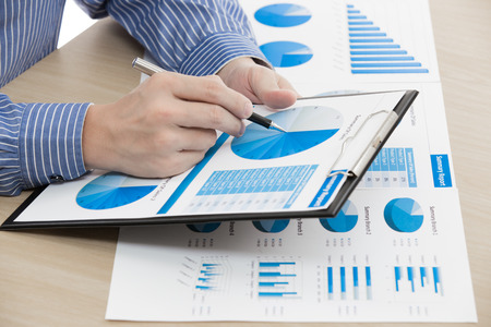 business chart showing financial success. Accountingの写真素材