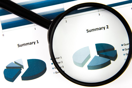 Showing business and financial report. Accountingの写真素材