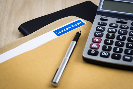 Showing business and financial report. Accountingの写真素材
