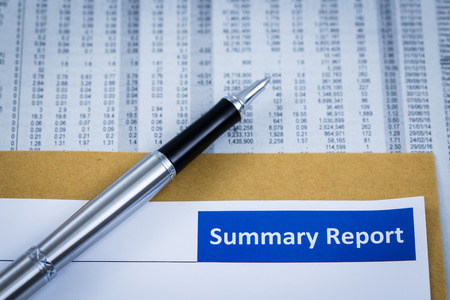 Showing business and financial report. Accountingの写真素材