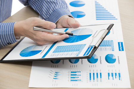 business chart showing financial success. Accountingの写真素材