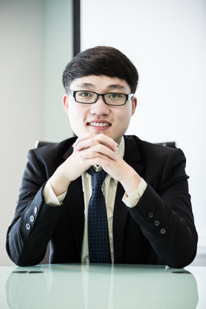 Image of young handsome confident businessman in suit.Asianの写真素材