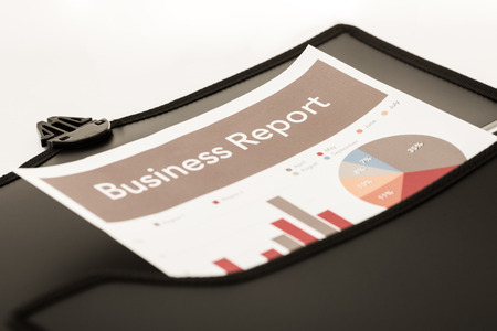 Business graph analysis report. Accountingの写真素材