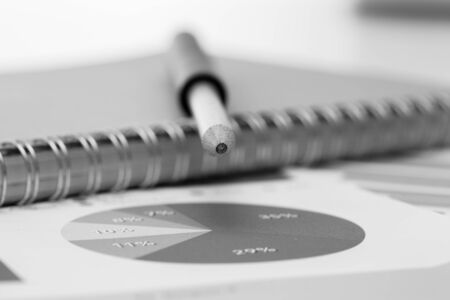 Showing business and financial report. Accountingの写真素材