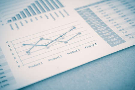 Showing business and financial report. Accountingの写真素材