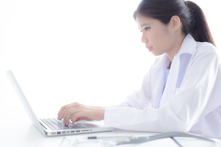 Young and professional doctor working in officeの写真素材