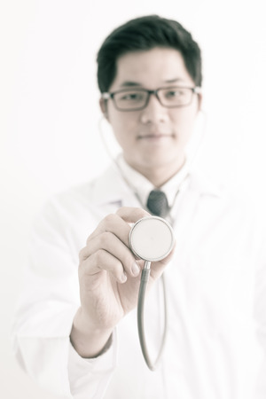 Doctor with stethoscopeの写真素材
