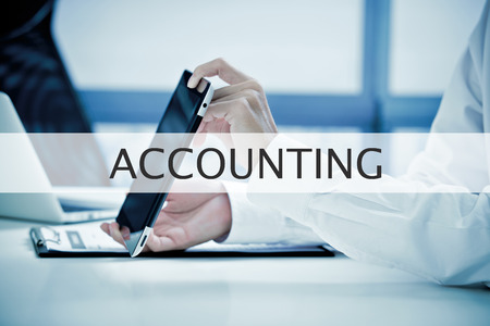 Man Analysis Business Accountingの写真素材