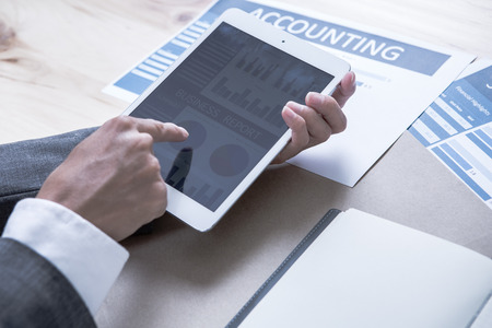 Man Analysis Business Accountingの写真素材