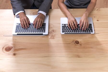 Business People Analyzing Statistics Financial Conceptの写真素材