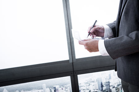 Man Analysis Business Accountingの写真素材