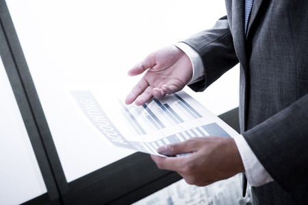 Man Analysis Business Accountingの写真素材