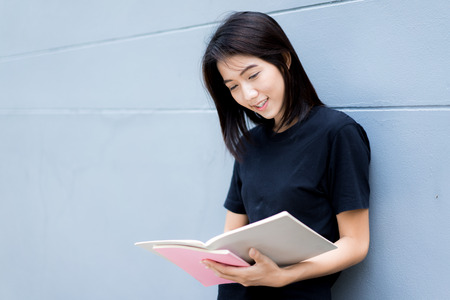 Happy teen high school studentの写真素材