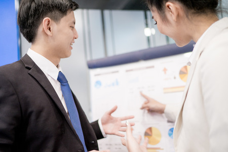 Business People Talking Discussing Concept.Asianの写真素材