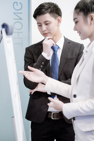 Business People Talking Discussing Concept.Asianの写真素材