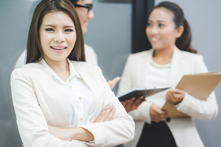 Young business people in board room meeting at the office.Asianの写真素材