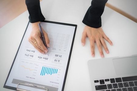 Accounting Calculating Mathematic Economic Finance Working Conceptの写真素材
