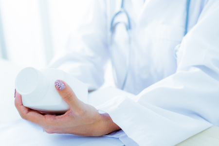 Medical doctor woman in the officeの写真素材