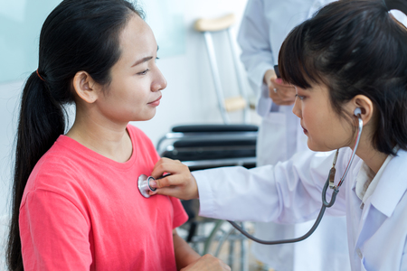Female doctor consulting patient. Asian peopleの写真素材