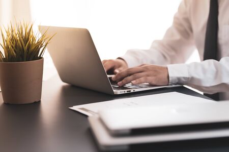 Man Analysis Business Accountingの写真素材