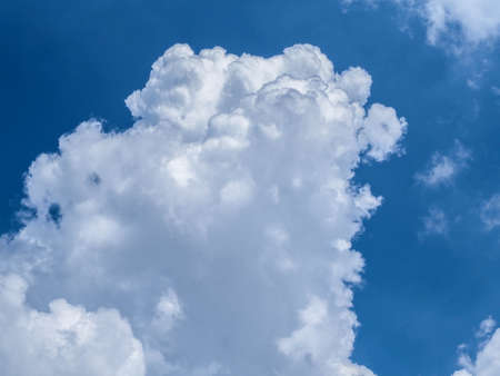 Clouds in the sky like kapok, with beautity blue background, abstract.の写真素材