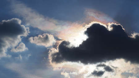Storm clouds the evening, The sky before a thunderstorm, background of clouds colorful like a...