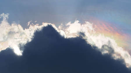 Storm clouds the evening, The sky before a thunderstorm, background of clouds colorful like a painting.の写真素材