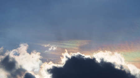 Storm clouds the evening, The sky before a thunderstorm, background of clouds colorful like a...