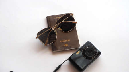 Reusable bags, insert anti-virus equipment 19, on white background for texture.の写真素材