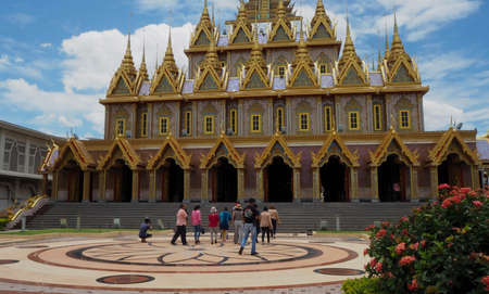 Prasat Thong, Viharn Kaew and scenery around Tha Sung Temple, Uthai Thani Province, religious tourist attraction, Thailand, 26 August 2020.のeditorial素材