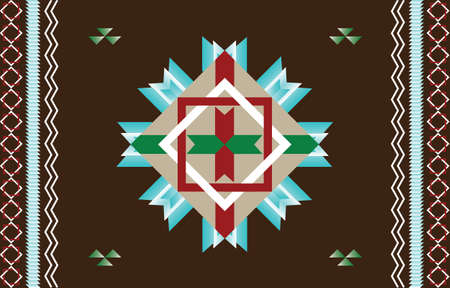 Abstractâ€‹ colorfulâ€‹ cloth Geometric ethnic pattern seamless. Design for fabric,...