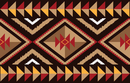 Abstractâ€‹ colorfulâ€‹ cloth Geometric ethnic pattern seamless flower color oriental....