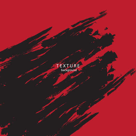 black and red Grunge Texture with distressed effect. ink splash. Abstract patina background. Vector illustration.のイラスト素材